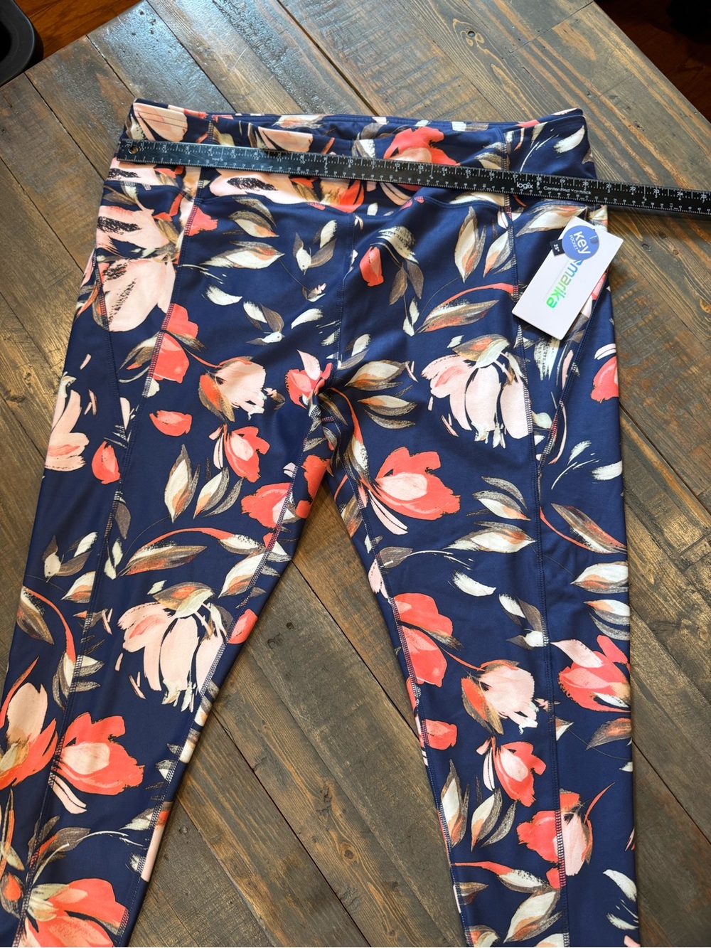 Marika Navy Floral & Lavender Watercolor Leggings Set - Picture 3 of 4